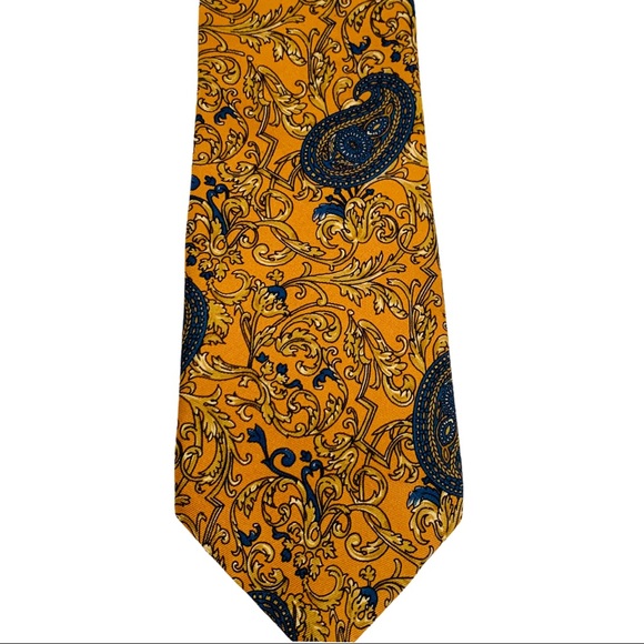 Oscar de la Renta Couture Vintage Neck Tie GUC - Picture 9 of 10